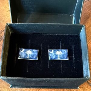 South Carolina state flag cufflinks NIB